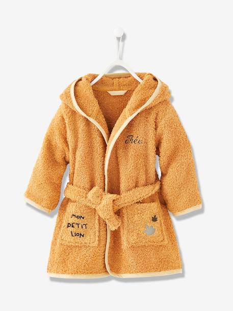 Personaliseerbare badjas met leeuw voor baby camel - vertbaudet enfant 