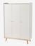 Armoire 3 portes CONFETTI BLANC/BOIS - vertbaudet enfant 