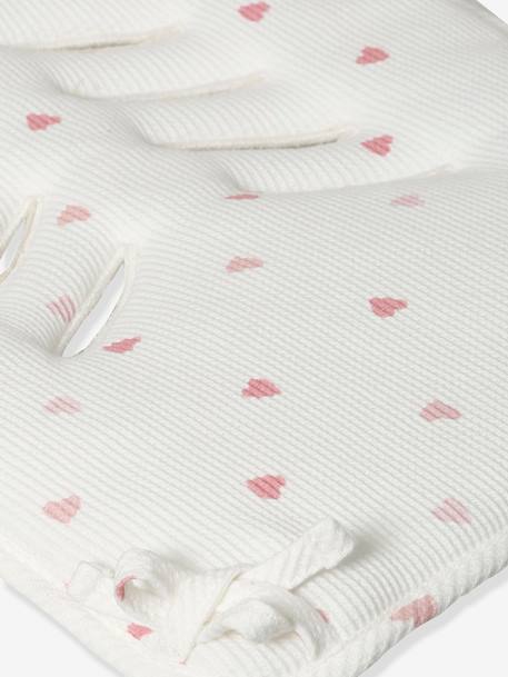 Protection réversible pour assise de poussette imprimé coeurs+marine imprimé étoiles - vertbaudet enfant 