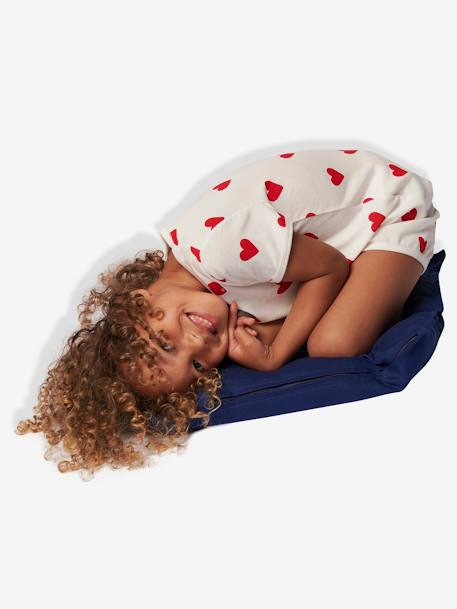 Pyjacourt coeur fille manches courtes en coton bio motif coeurs - vertbaudet enfant 