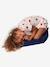 Pyjacourt coeur fille manches courtes en coton bio motif coeurs - vertbaudet enfant 