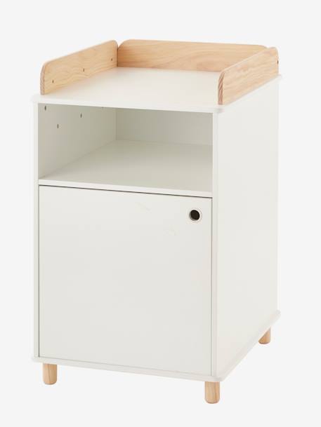 Table à langer LIGNE PTILOU Blanc/bois - vertbaudet enfant 