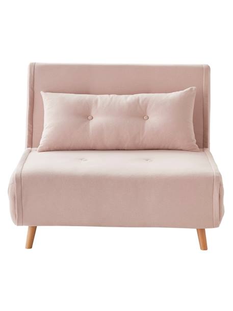 Banquette convertible 1 place vert d'eau+vieux rose - vertbaudet enfant 