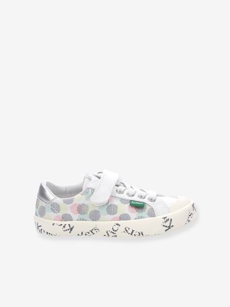Baskets sneakers fille Gody Gold BLANC POIS MULTICO - vertbaudet enfant 