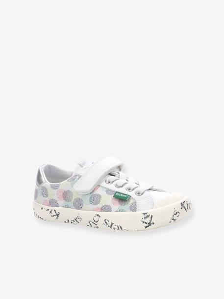 Baskets sneakers fille Gody Gold BLANC POIS MULTICO - vertbaudet enfant 
