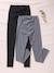 Lot de 2 leggings de grossesse en maille stretch Lot noir et gris - vertbaudet enfant 