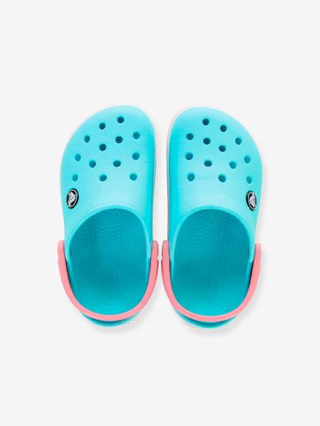 Sabots enfant Crocband Clog K (TM) BALLERINA PINK+ICE BLUE / WHITE+marine - vertbaudet enfant 