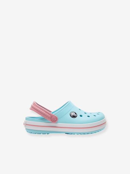 Sabots bébé Crocband Clog T (TM) BALLERINA PINK+ICE BLUE / WHITE+marine - vertbaudet enfant 