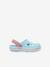 Sabots bébé Crocband Clog T (TM) BALLERINA PINK+ICE BLUE / WHITE+marine - vertbaudet enfant 