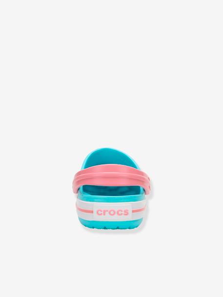 Sabots enfant Crocband Clog K (TM) BALLERINA PINK+ICE BLUE / WHITE+marine - vertbaudet enfant 