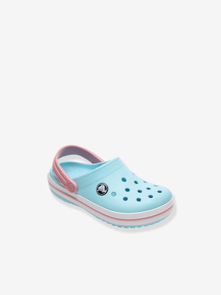 Sabots bébé Crocband Clog T (TM) BALLERINA PINK+ICE BLUE / WHITE+marine - vertbaudet enfant 