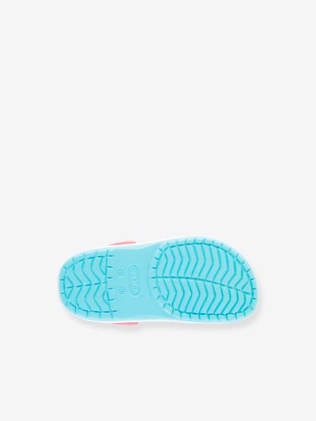 Sabots bébé Crocband Clog T (TM) BALLERINA PINK+ICE BLUE / WHITE+marine - vertbaudet enfant 