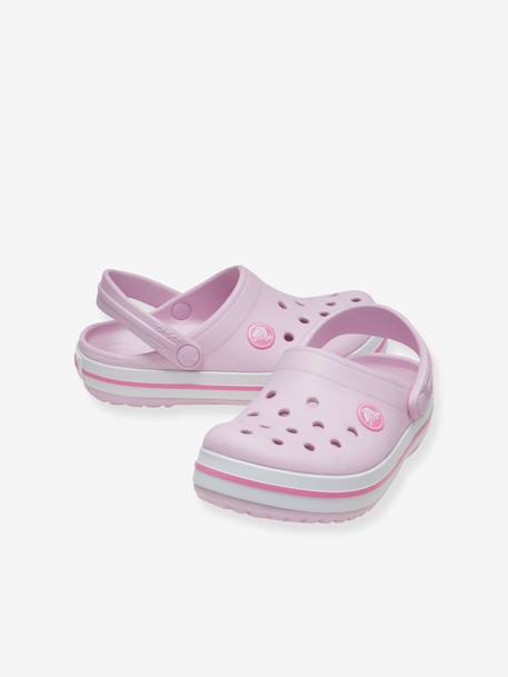 Sabots enfant Crocband Clog K (TM) BALLERINA PINK+ICE BLUE / WHITE+marine - vertbaudet enfant 