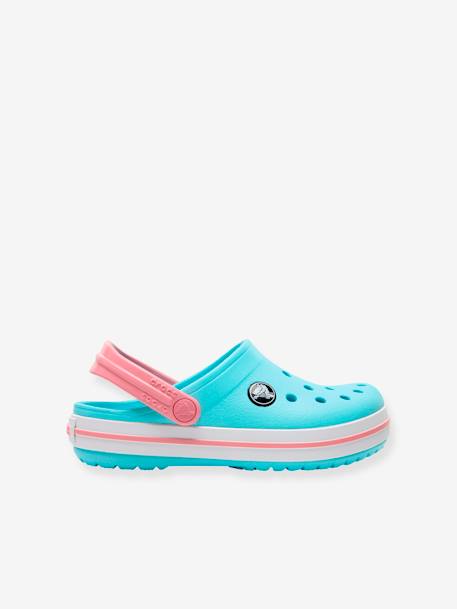 Sabots enfant Crocband Clog K (TM) BALLERINA PINK+ICE BLUE / WHITE+marine - vertbaudet enfant 