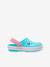 Sabots enfant Crocband Clog K (TM) BALLERINA PINK+ICE BLUE / WHITE+marine - vertbaudet enfant 