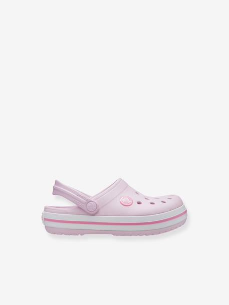 Sabots bébé Crocband Clog T (TM) BALLERINA PINK+ICE BLUE / WHITE+marine - vertbaudet enfant 