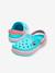 Sabots enfant Crocband Clog K (TM) BALLERINA PINK+ICE BLUE / WHITE+marine - vertbaudet enfant 