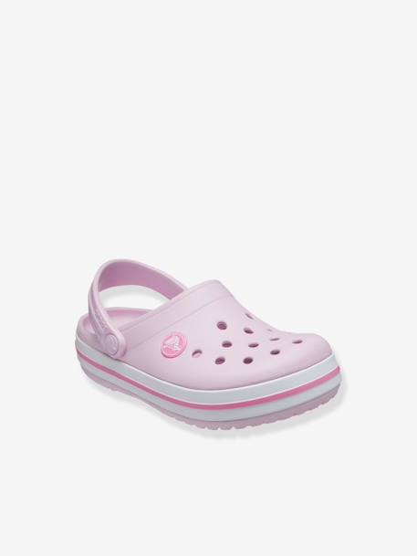 Sabots enfant Crocband Clog K (TM) BALLERINA PINK+ICE BLUE / WHITE+marine - vertbaudet enfant 