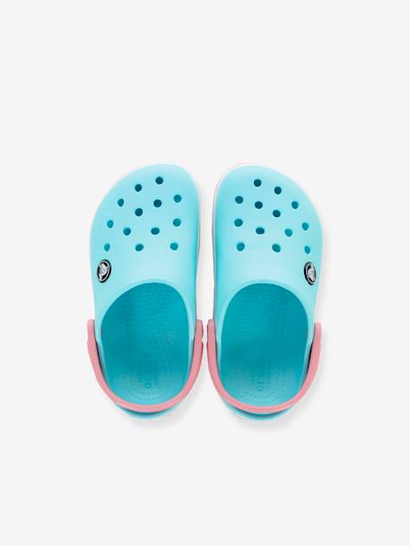 Sabots bébé Crocband Clog T (TM) BALLERINA PINK+ICE BLUE / WHITE+marine - vertbaudet enfant 