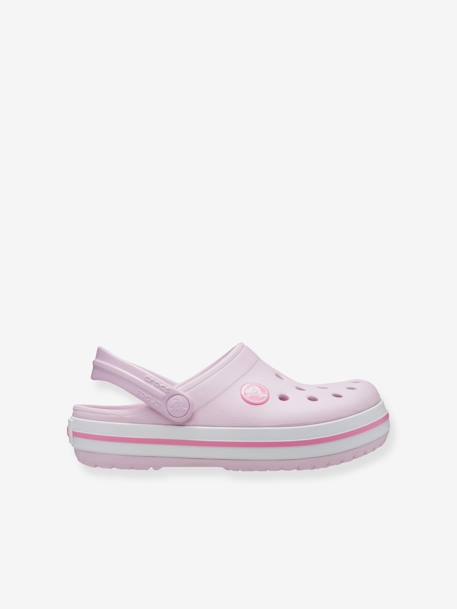 Sabots enfant Crocband Clog K (TM) BALLERINA PINK+ICE BLUE / WHITE+marine - vertbaudet enfant 