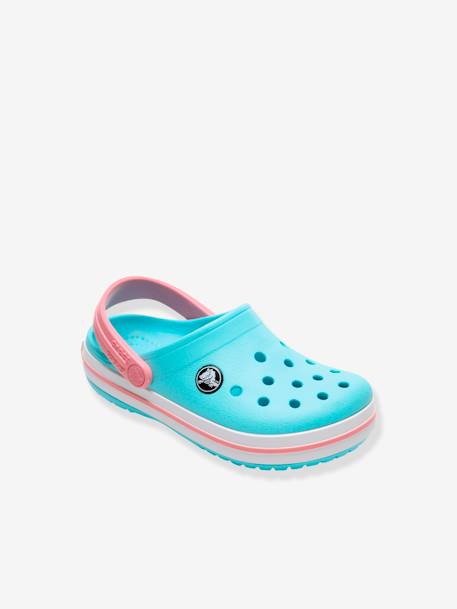 Sabots enfant Crocband Clog K (TM) BALLERINA PINK+ICE BLUE / WHITE+marine - vertbaudet enfant 