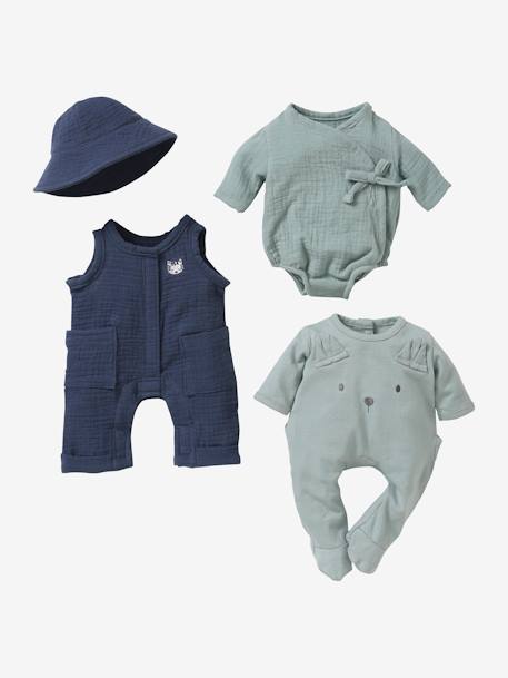 Vêtements poupée garçon bleu+multicolore - vertbaudet enfant 