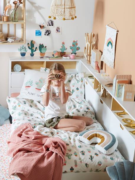 Lit enfant multi rangements TRÉSOR BLANC - vertbaudet enfant 