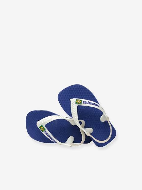Teenslippers voor baby Brasil Logo II HAVAIANAS marine - vertbaudet enfant 