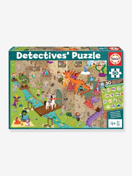Detective Castle puzzel van 50 stukjes - EDUCA GROEN - vertbaudet enfant 
