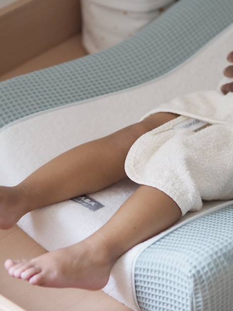 Drap-housse matelas à langer Sofalange vert d'eau+vieux rose+WHITE - vertbaudet enfant 