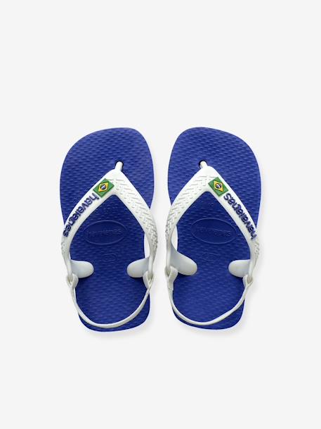 Teenslippers voor baby Brasil Logo II HAVAIANAS marine - vertbaudet enfant 