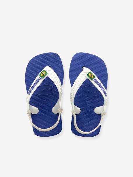 Teenslippers voor baby Brasil Logo II HAVAIANAS marine - vertbaudet enfant 