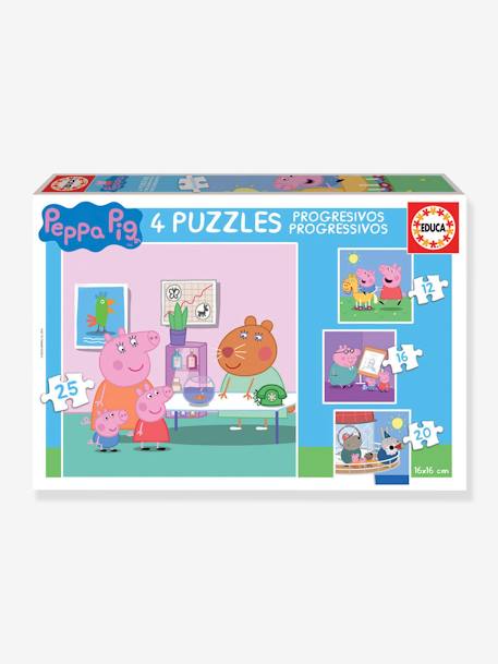 4 Puzzles progressifs Peppa Pig - EDUCA BLEU - vertbaudet enfant 