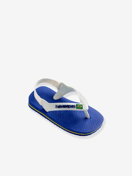 Teenslippers voor baby Brasil Logo II HAVAIANAS marine - vertbaudet enfant 