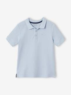 Jongens-Poloshirt met korte mouwen voor jongens met borduurwerk op de borst