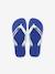 Teenslippers voor kinderen Brasil logo HAVAÏANAS inkt+marineblauw/wit - vertbaudet enfant 