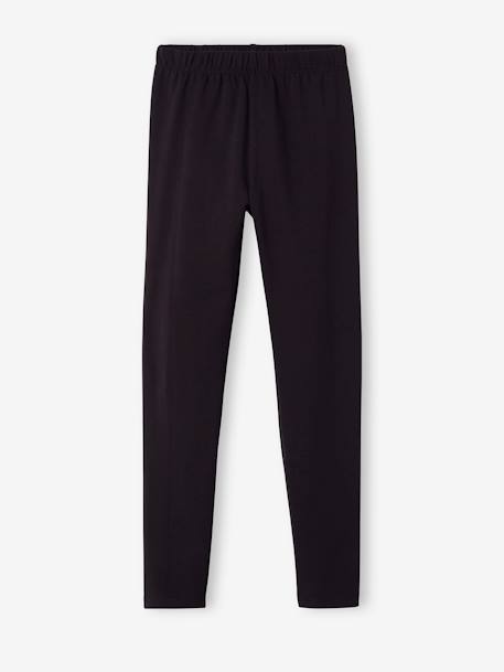 Lot de 2 leggings fille Basics anthracite+gris chiné+noir+lot gris anthracite + bleu mar - vertbaudet enfant 