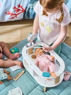 Speelgoed-Poppen-Plexiglas/hout FSC® badje voor babypop