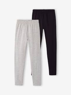 -Lot de 2 leggings fille Basics 