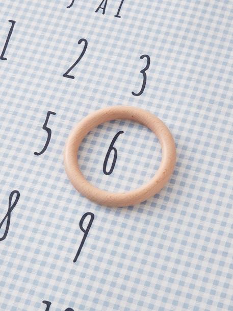 Tapis photo bébé personnalisable en gaze de coton EN VOITURE SIMON ! bleu - vertbaudet enfant 