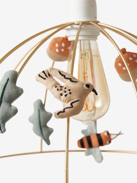 Abat-jour pour suspension cage dorée MA CABANE GOLD - vertbaudet enfant 