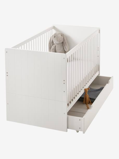 Lit Bébé évolutif 70x140cm HOLIDAYS BLANC - vertbaudet enfant 