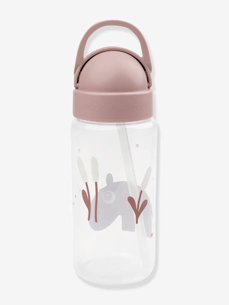 Gourde avec paille rétractable bleu+rose+sable+vert - vertbaudet enfant 