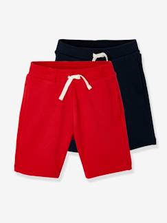 -Lot de 2 bermudas garçon en molleton