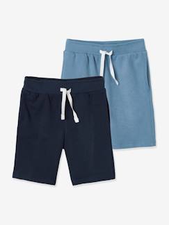 Garçon-Short-Lot de 2 bermudas garçon en molleton