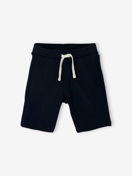 Lot de 2 bermudas garçon en molleton lot encre+lot rouge+vert sauge - vertbaudet enfant 