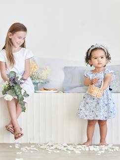 -Feestelijke babyjurk met bloemen 