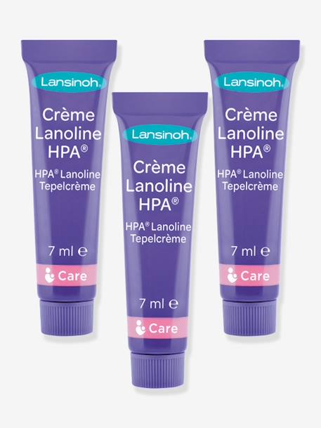 Crème d'allaitement HPA Lanoline , 3 tubes de 7 ml blanc - vertbaudet enfant 