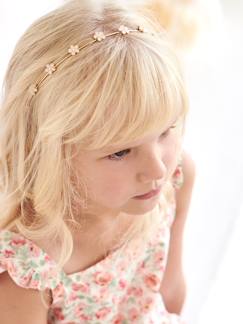 Meisje-Accessoires-Elastiekjes, haarspeldjes, heupband-Metalen hoofdband madeliefjesmotief