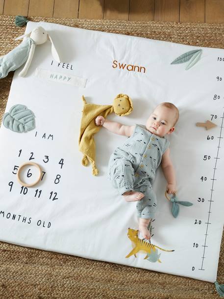 HANOÏ aanpasbaar babyfotomatje ecru/meerkleurig - vertbaudet enfant 